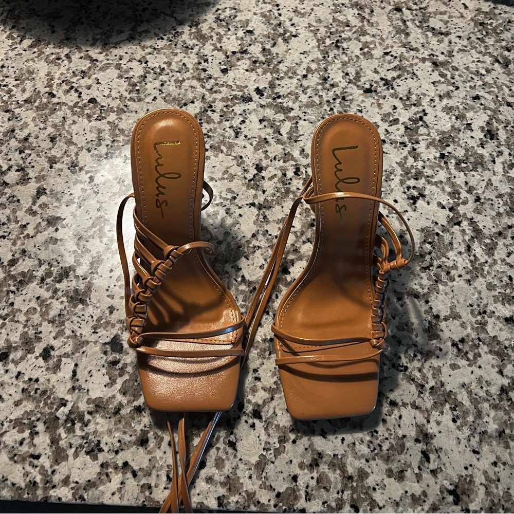 Strappy Nude Heels
